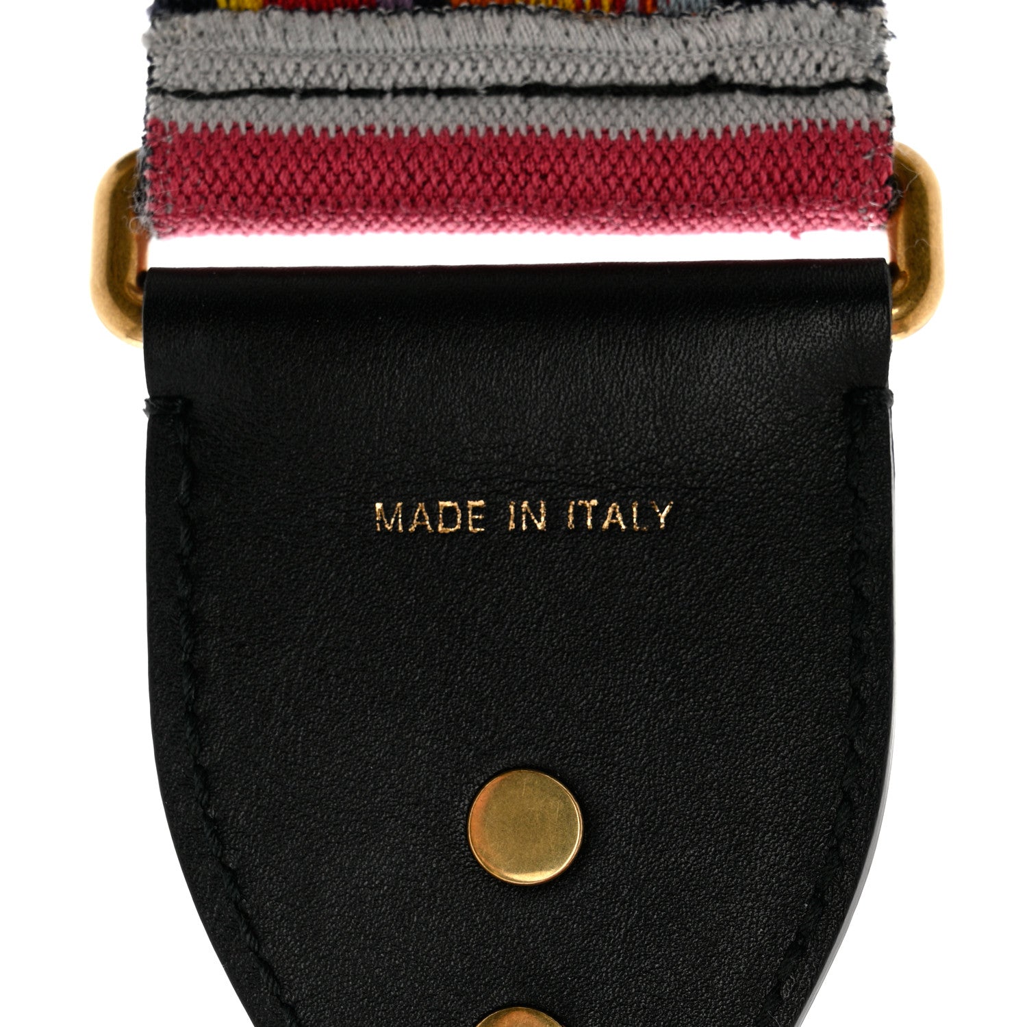 Christian Dior Canvas Embroidered Studded Rainbow J’Adior Shoulder Strap 4 of 5
