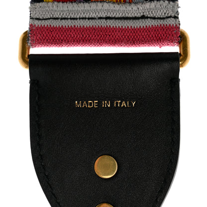Christian Dior Canvas Embroidered Studded Rainbow J’Adior Shoulder Strap 4 of 5