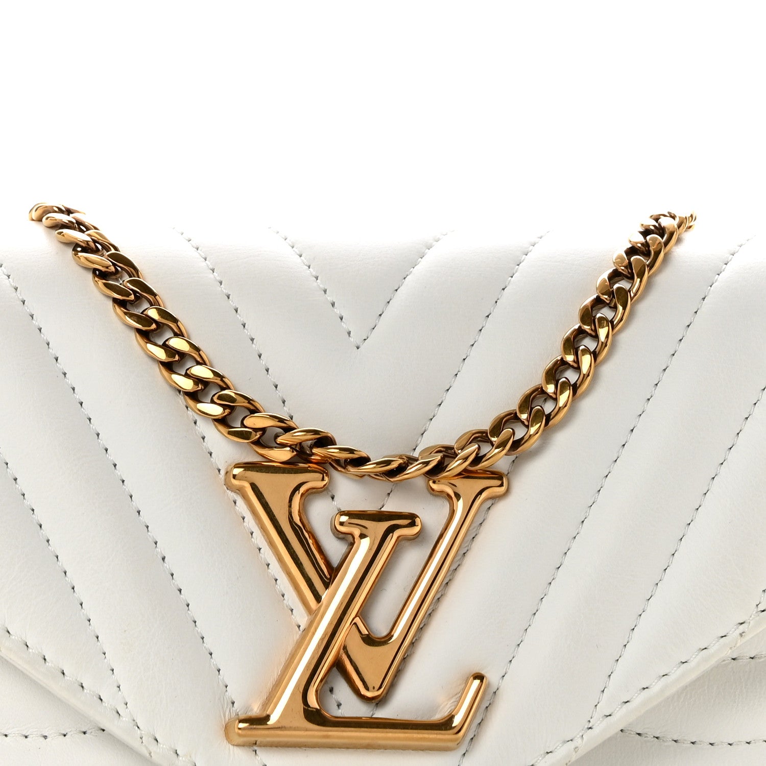 Louis Vuitton Calfskin New Wave Multi Pochette Snow 8 of 14