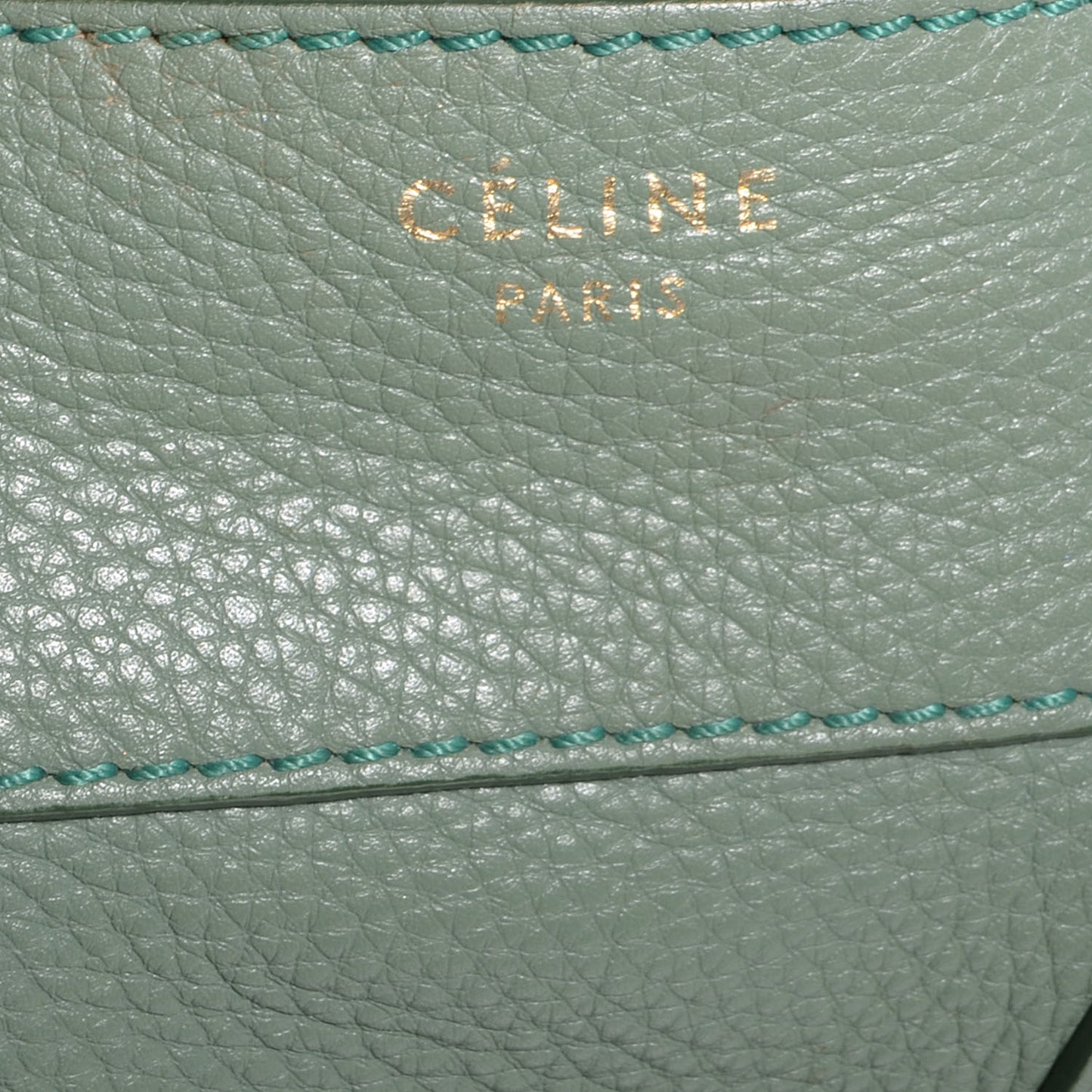 Pebbled Leather Mini Luggage Almond