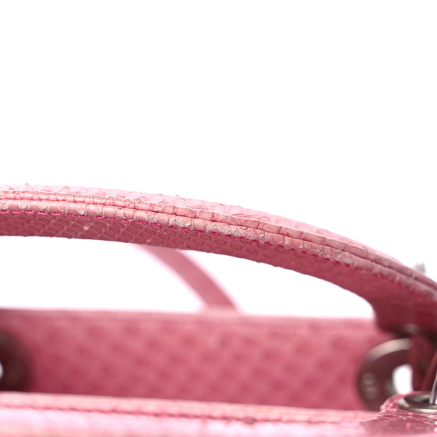 Christian Dior Python Medium Lady Dior Pink 19 of 25
