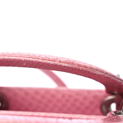 Christian Dior Python Medium Lady Dior Pink 19 of 25