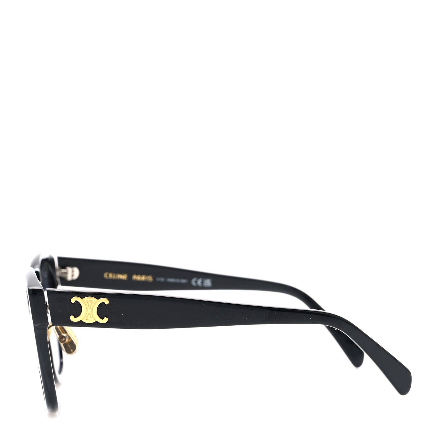 Acetate Triomphe Sunglasses CL40222F Black