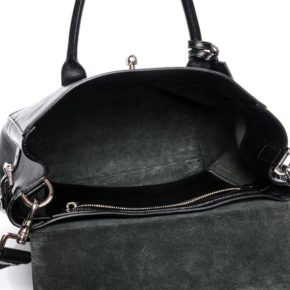 Mulberry Natural Leather Cara Delevingne Convertible Satchel Black 5 of 10