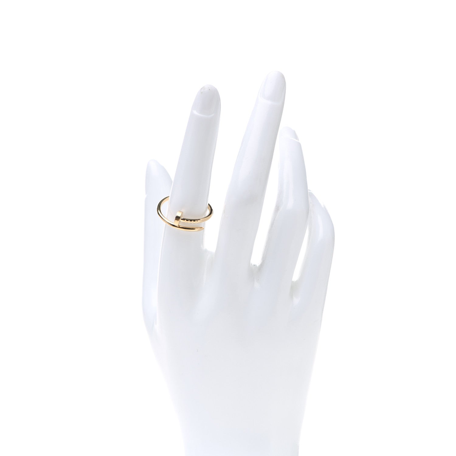 Cartier 18K Yellow Gold Small Juste Un Clou Ring 57 8 2 of 6
