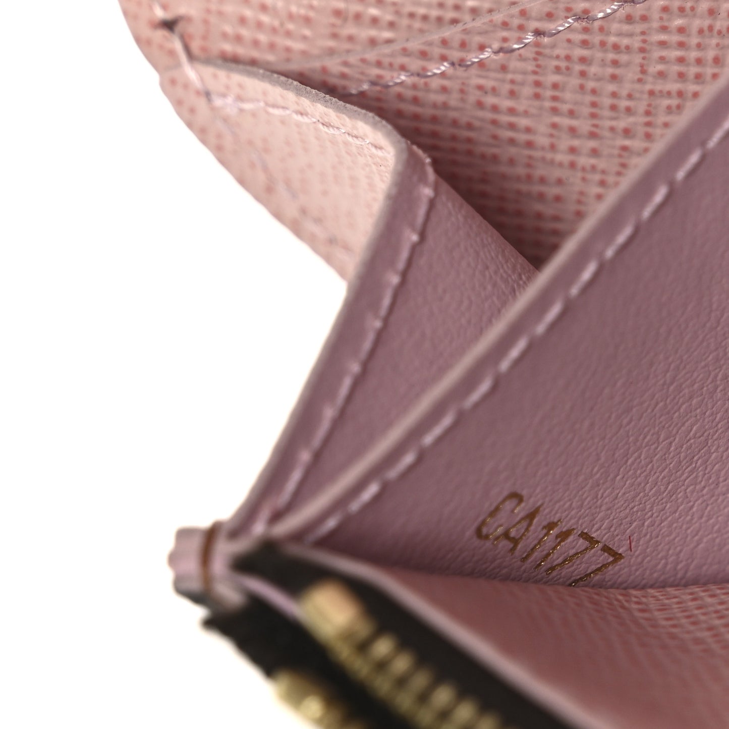 Damier Ebene Caissa Wallet Rose Ballerine