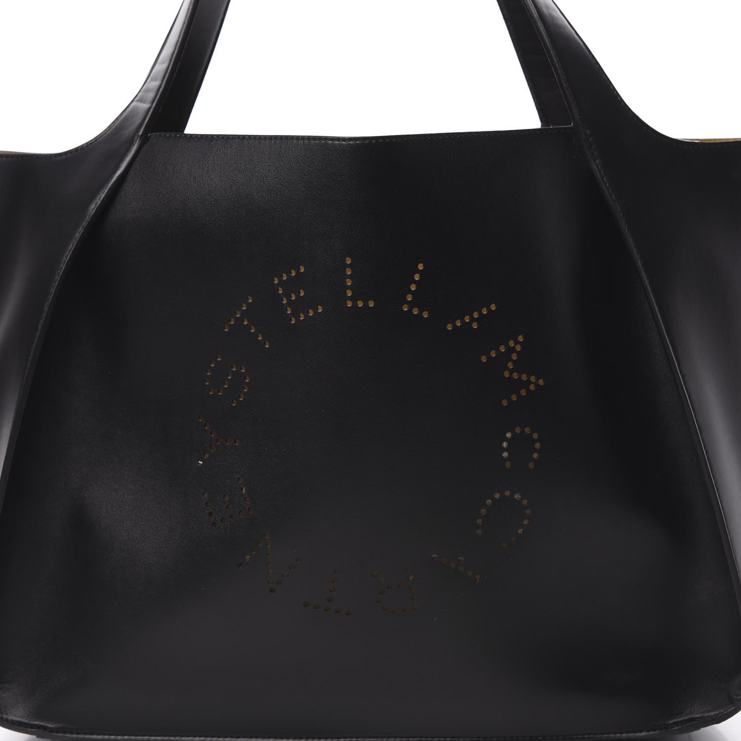 Stella McCartney Eco Alter Nappa East West Perforated Tote Black 8 of 10