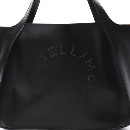 Stella McCartney Eco Alter Nappa East West Perforated Tote Black 8 of 10
