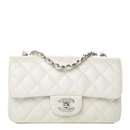 Chanel Calfskin Quilted Mini Rectangular Flap White 1 of 9