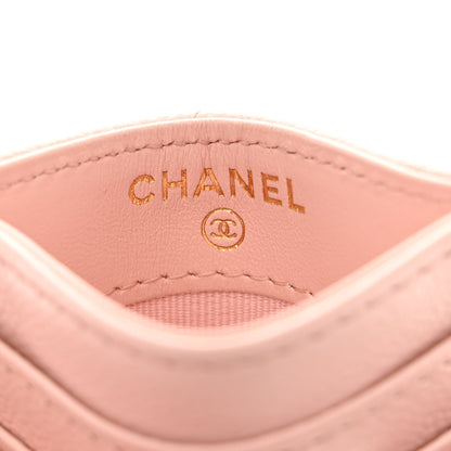 Chanel Caviar Quilted Card Holder Light Pink 6 of 11