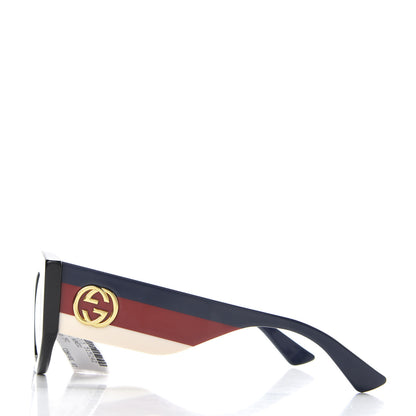 Gucci Acetate Web Oversized Frame Sunglasses GG0275 Black 3 of 8