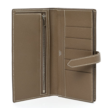 Hermes Epsom Bearn Gusset Wallet Etoupe 5 of 14
