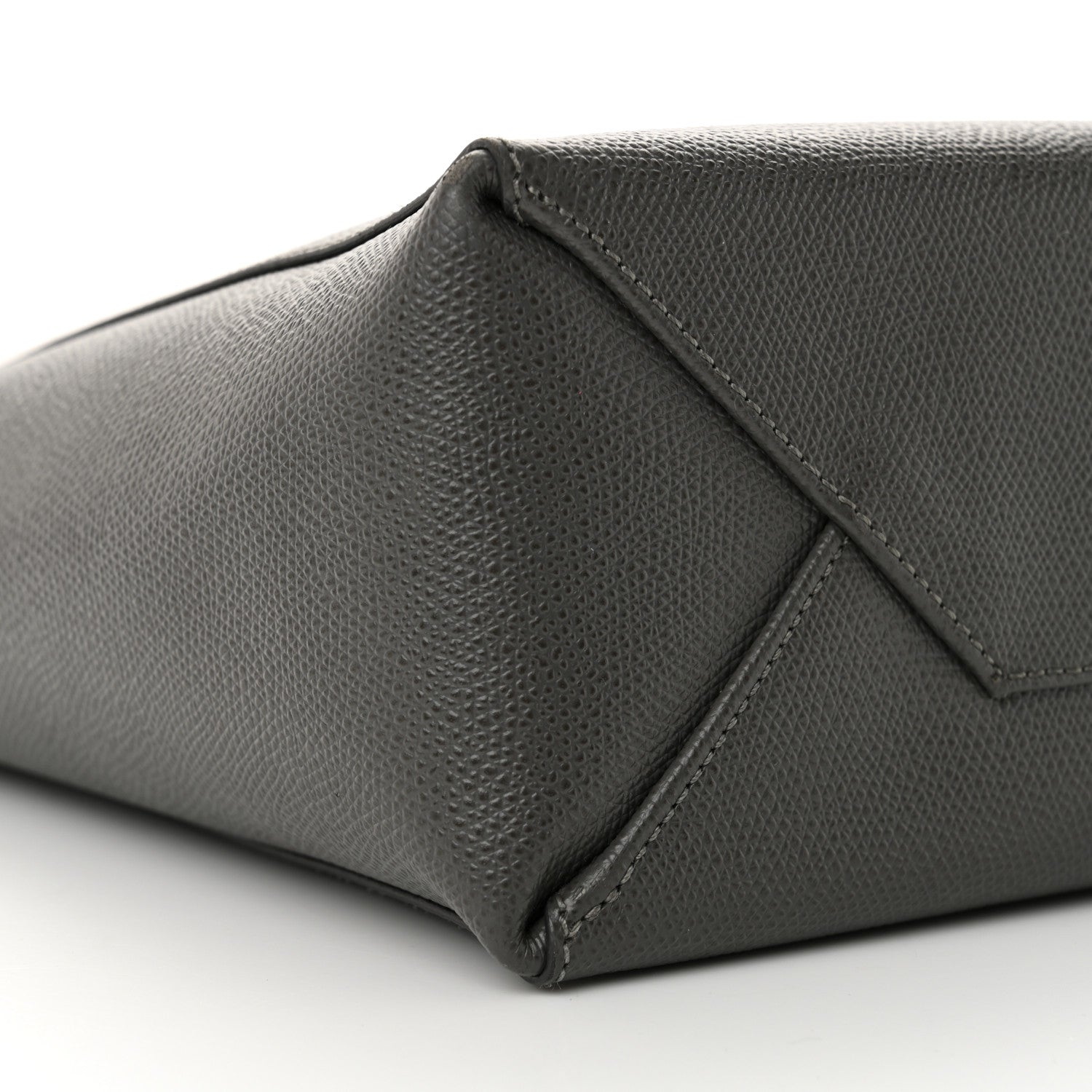 Celine Grained Calfskin Small Vertical Cabas Grey 9 of 11