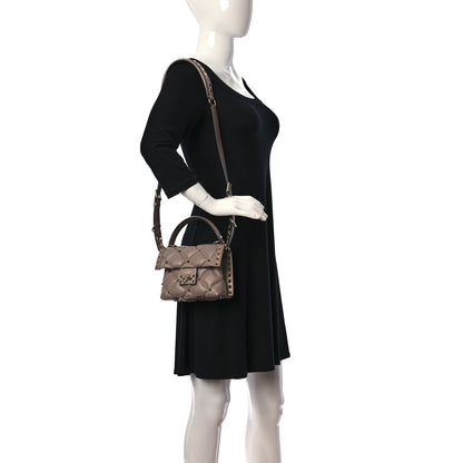 Valentino Garavani Nappa Mini Candystud Top Handle Bag Poudre 2 of 9