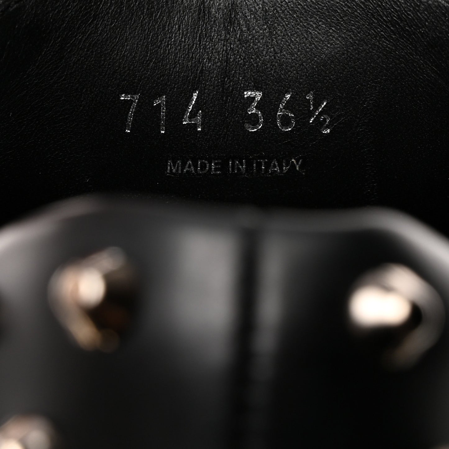 Spazzolato Rois Studded Lace Up Monolith 55mm Derby Loafers 36.5 Black