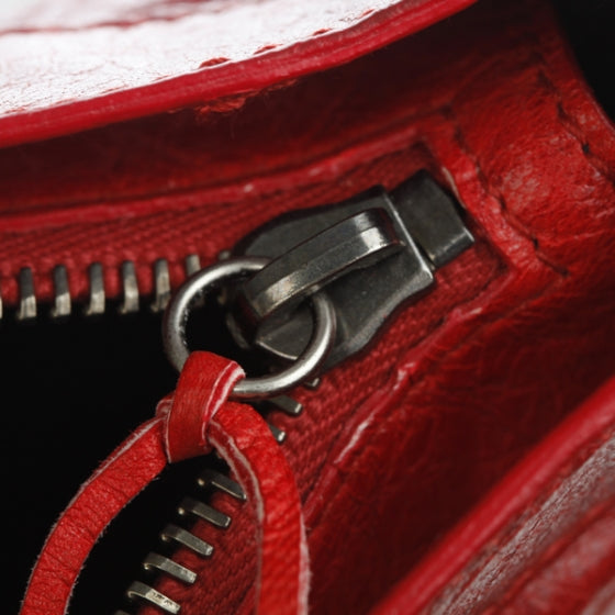 Balenciaga Chevre Porte Toilette Makeup Clutch True Red 9 of 13