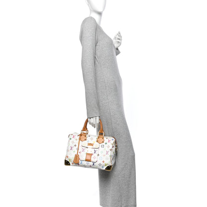 Louis Vuitton Monogram Multicolor Speedy 30 White 2 of 9