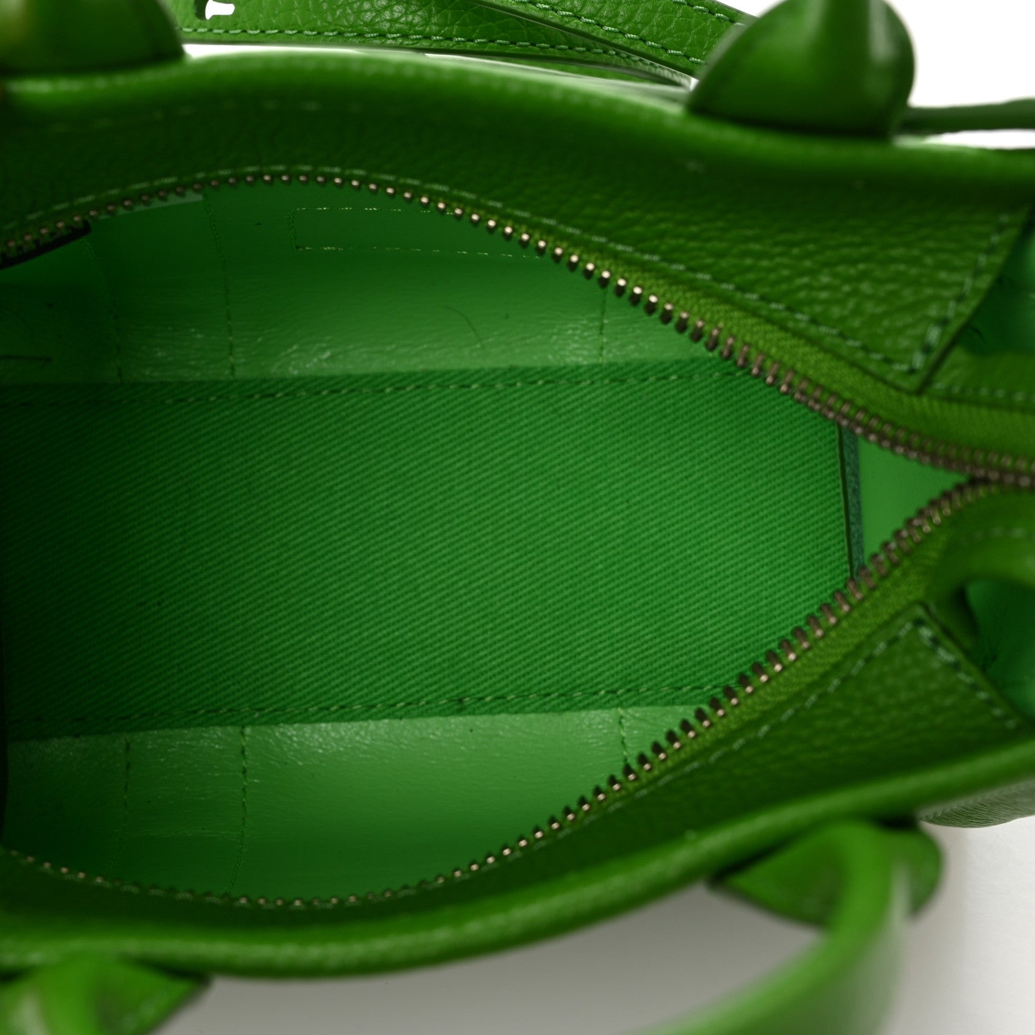 Marc Jacobs Grained Calfskin Mini The Tote Bag Kiwi 5 of 9