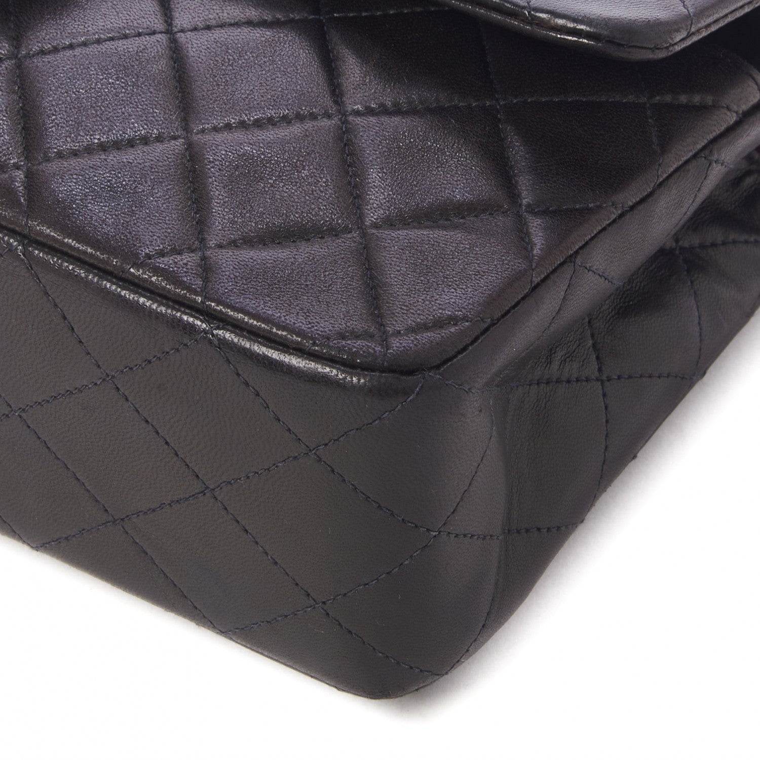 Chanel Lambskin Quilted Medium Double Flap Black 4 of 10