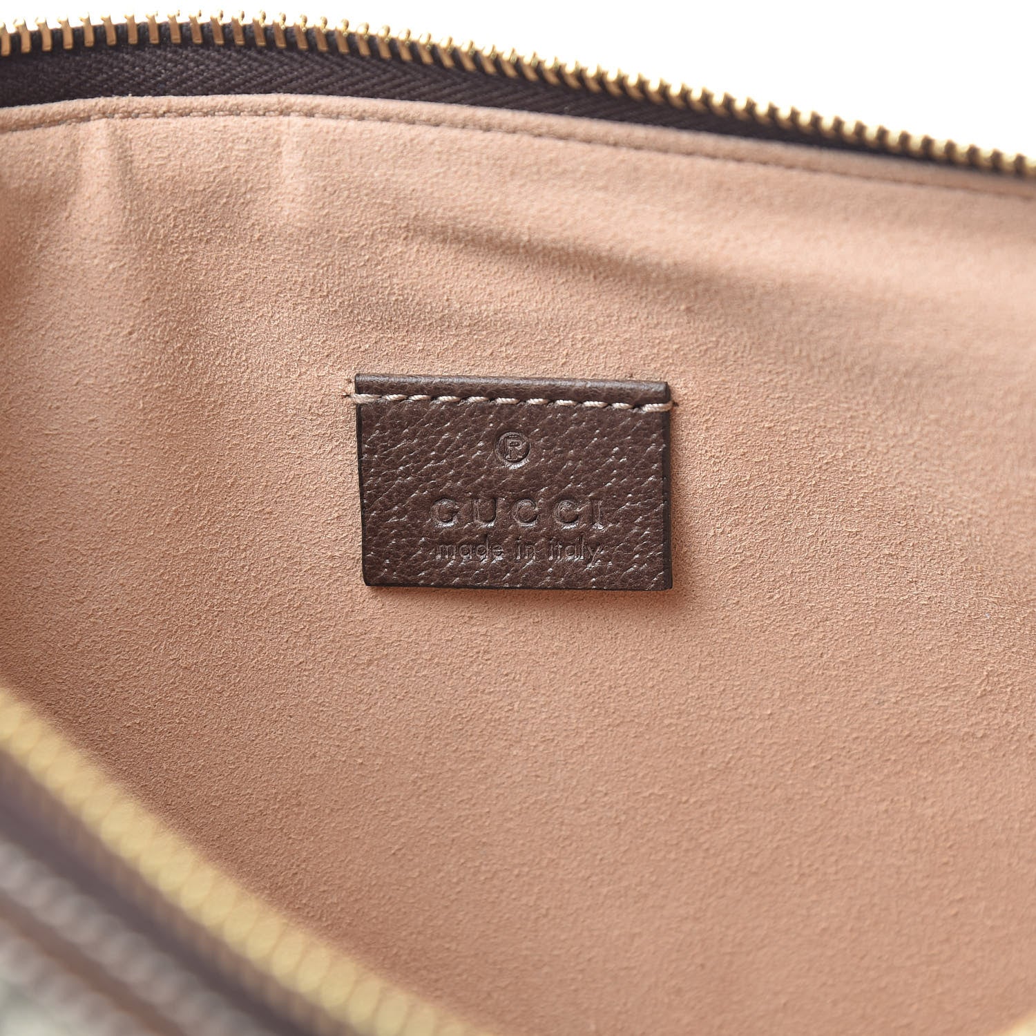 Gucci GG Supreme Monogram Large Ophidia Pouch Clutch Brown 6 of 9