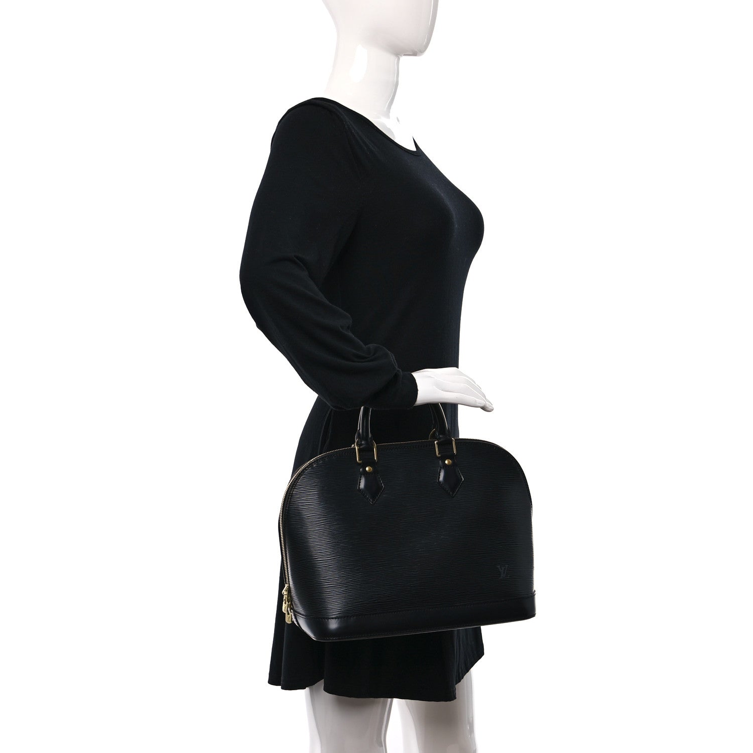 Louis Vuitton Epi Alma PM Black 2 of 11
