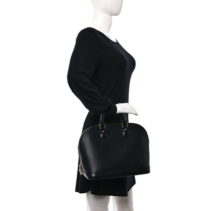 Louis Vuitton Epi Alma PM Black 2 of 11
