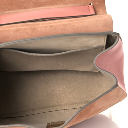 Chloe Suede Smooth Calfskin Drew Shoulder Bag Misty Rose 5 of 9