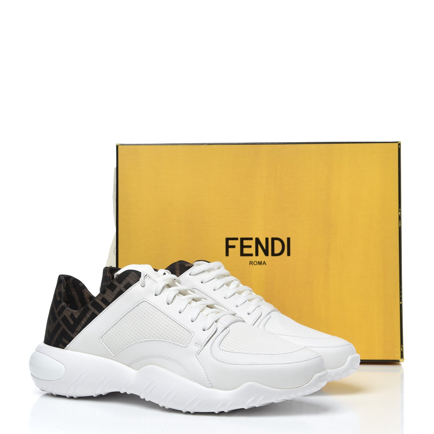 Vitello Technical Mesh FF Mens Sneakers 12 Ultra White Maya Black