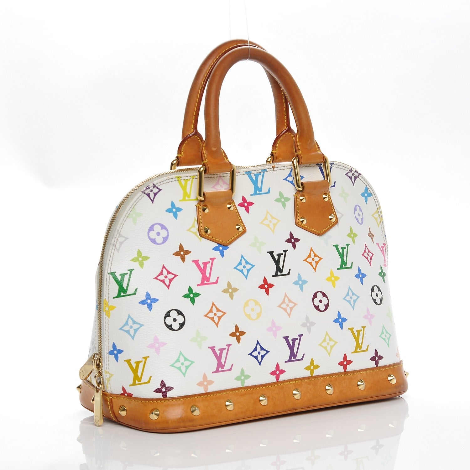 Louis Vuitton Monogram Multicolor Alma White 3 of 10