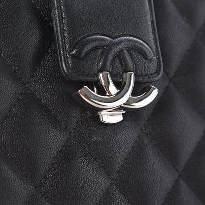 Chanel Caviar Quilted CC Box Clutch With Chain Black 12 of 13