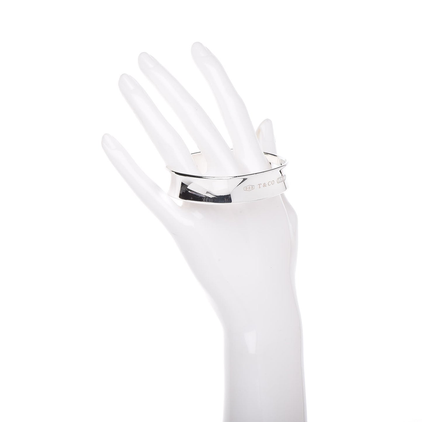 Sterling Silver 1837 Cushion Bangle Bracelet