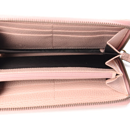 Gucci Calfskin Butterfly Farfalla Zip Around Wallet Perfect Pink 5 of 8