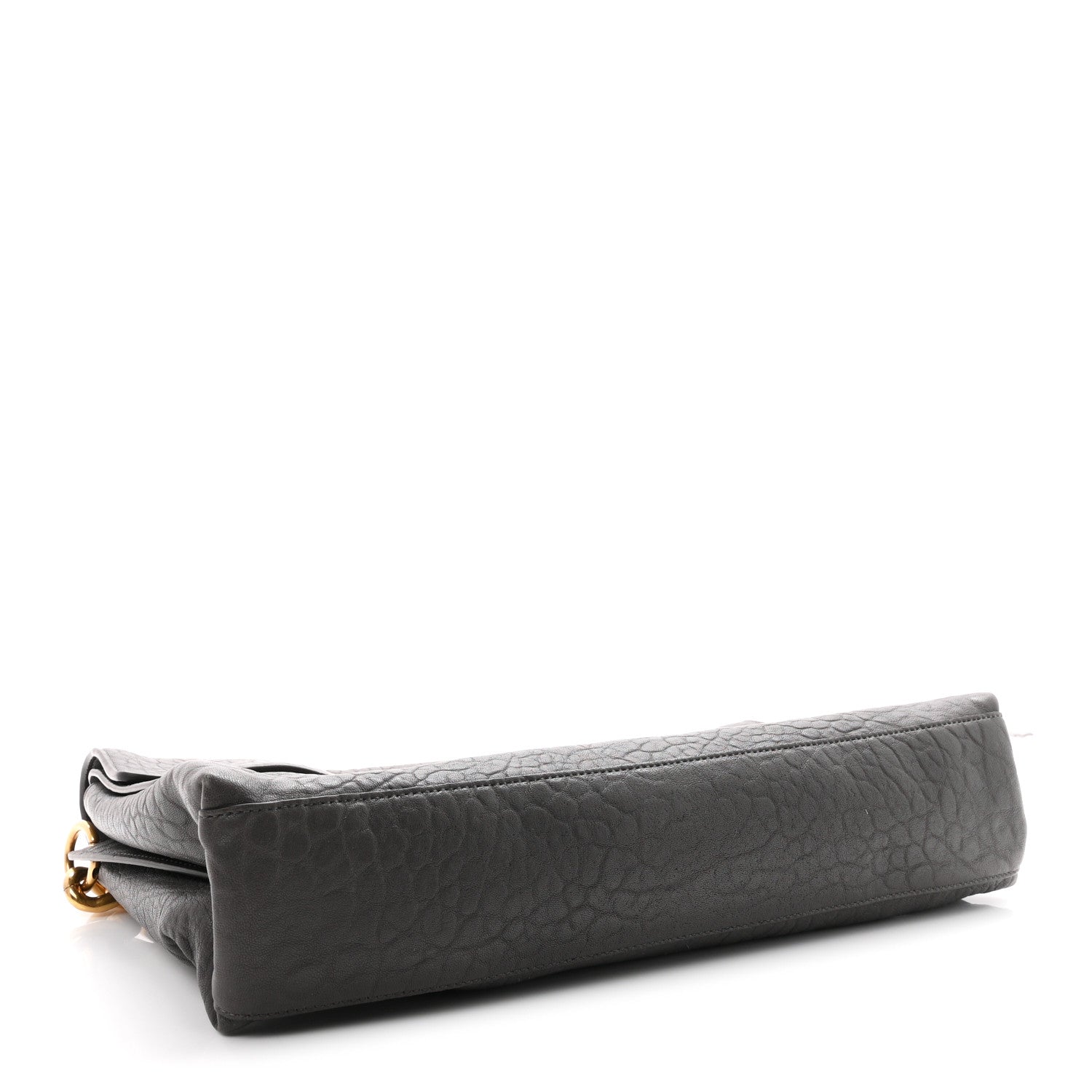 Gucci Grained Lambskin Large Chain Shoulder Bag Grey 4 of 10