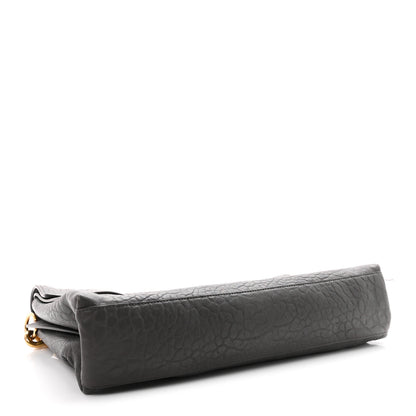 Gucci Grained Lambskin Large Chain Shoulder Bag Grey 4 of 10
