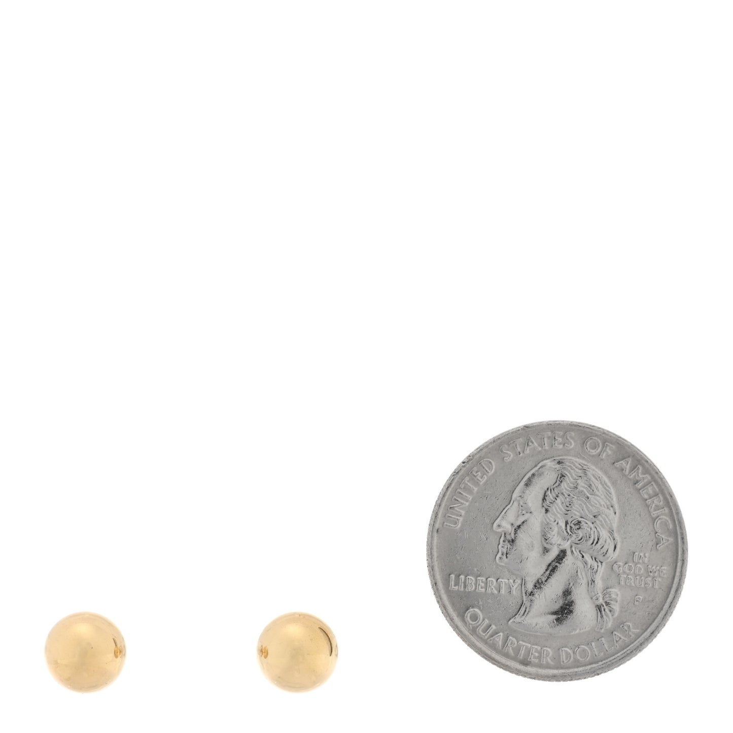 18K Yellow Gold 8mm Hardwear Ball Earrings