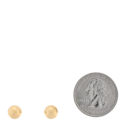 Tiffany 18K Yellow Gold 8mm Hardwear Ball Earrings 2 of 5