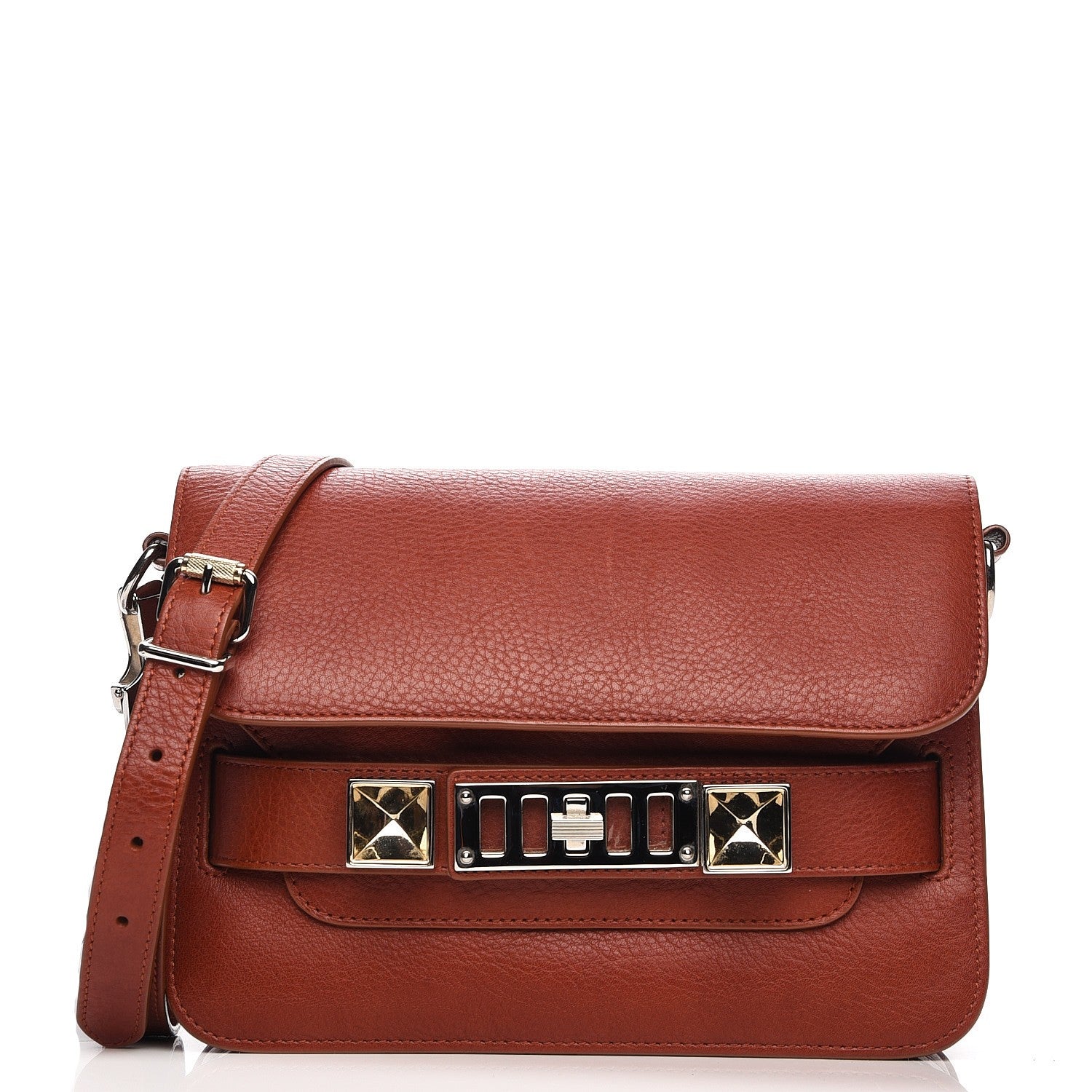 Proenza Schouler Calfskin Mini PS11 Classic Shoulder Bag Saddle 1 of 7