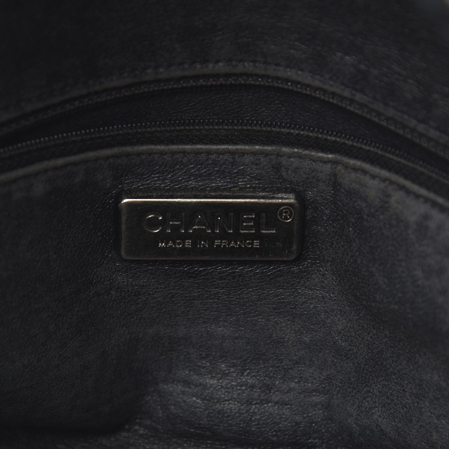 Goatskin Medium Luxe Ligne Bowler Black