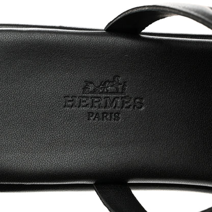 Hermes Nappa Gipsy Sandals 39 Black 6 of 9