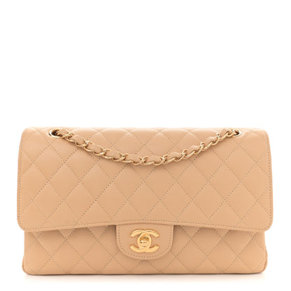 Chanel Caviar Quilted Medium Double Flap Beige 1 of 14