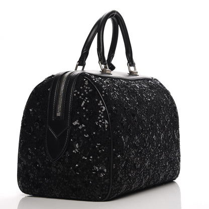 Louis Vuitton Sequin Monogram Sunshine Express Speedy Black 3 of 8