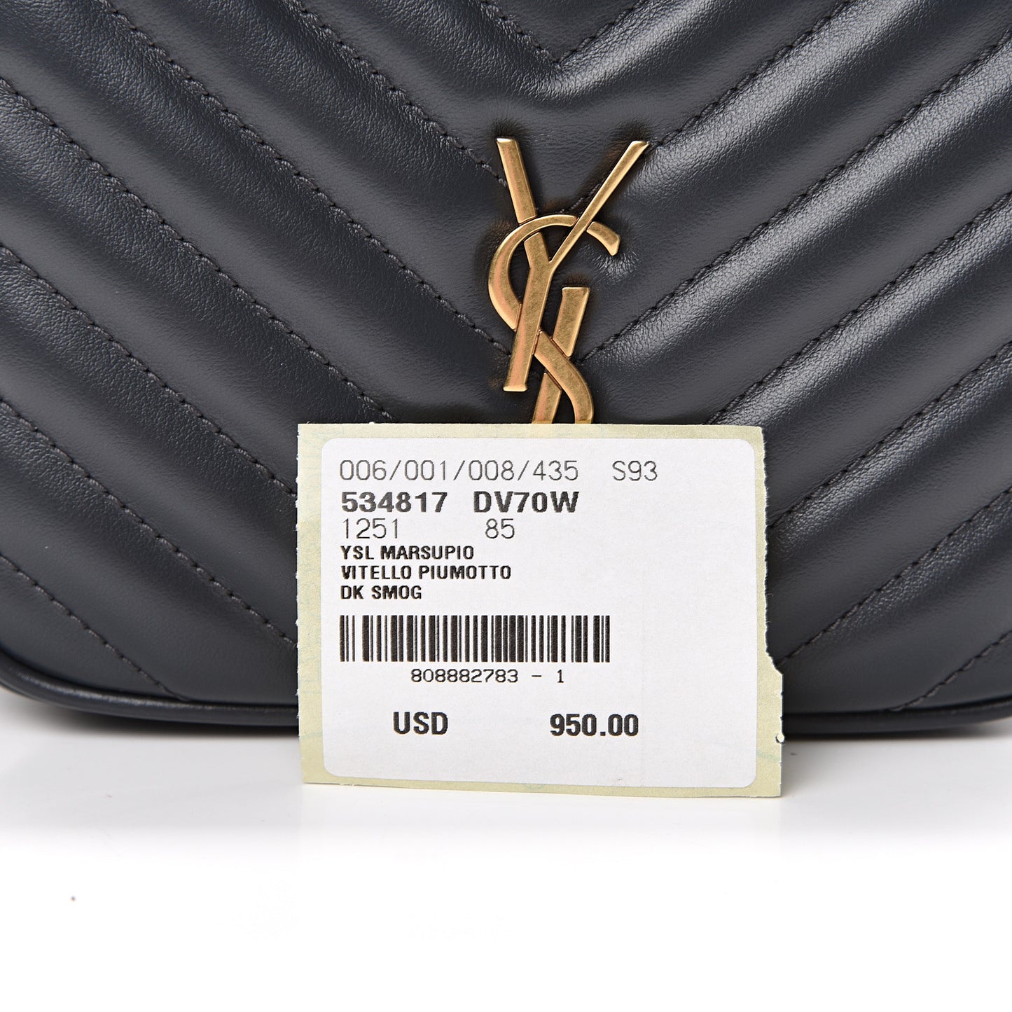 Calfskin Matelasse Monogram Lou Belt Bag Smog