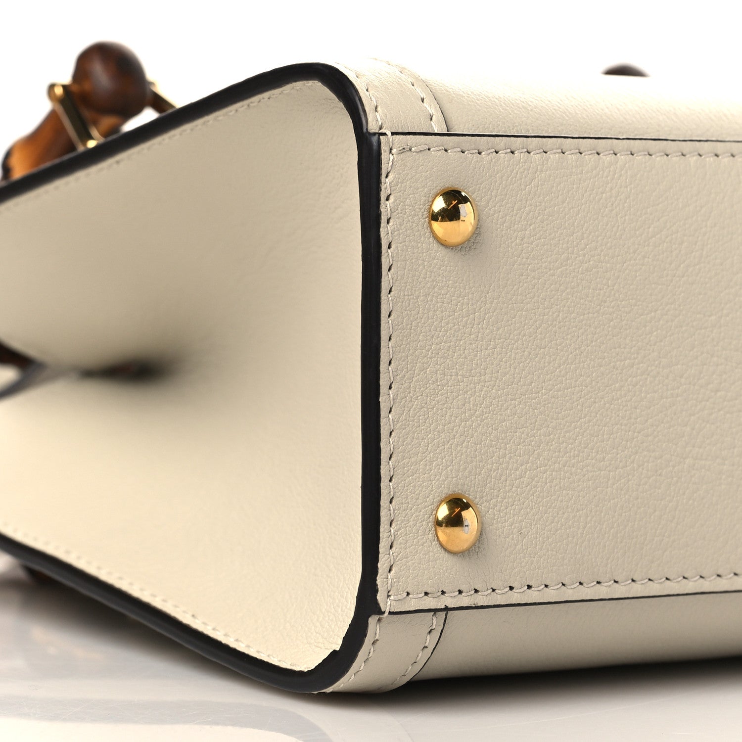 Gucci Wonka Grain Calfskin Mini Diana Tote Bag Mystic White 8 of 9