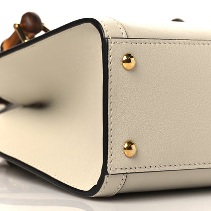 Gucci Wonka Grain Calfskin Mini Diana Tote Bag Mystic White 8 of 9