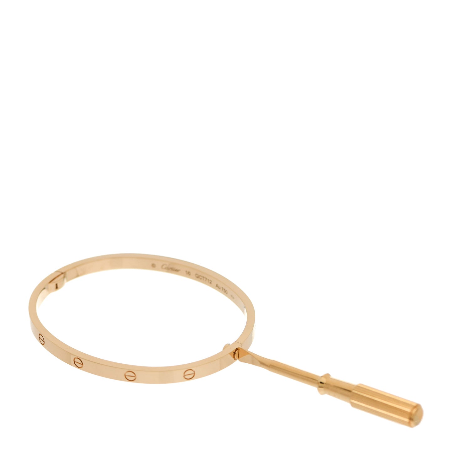 18K Yellow Gold Small LOVE Bracelet 16