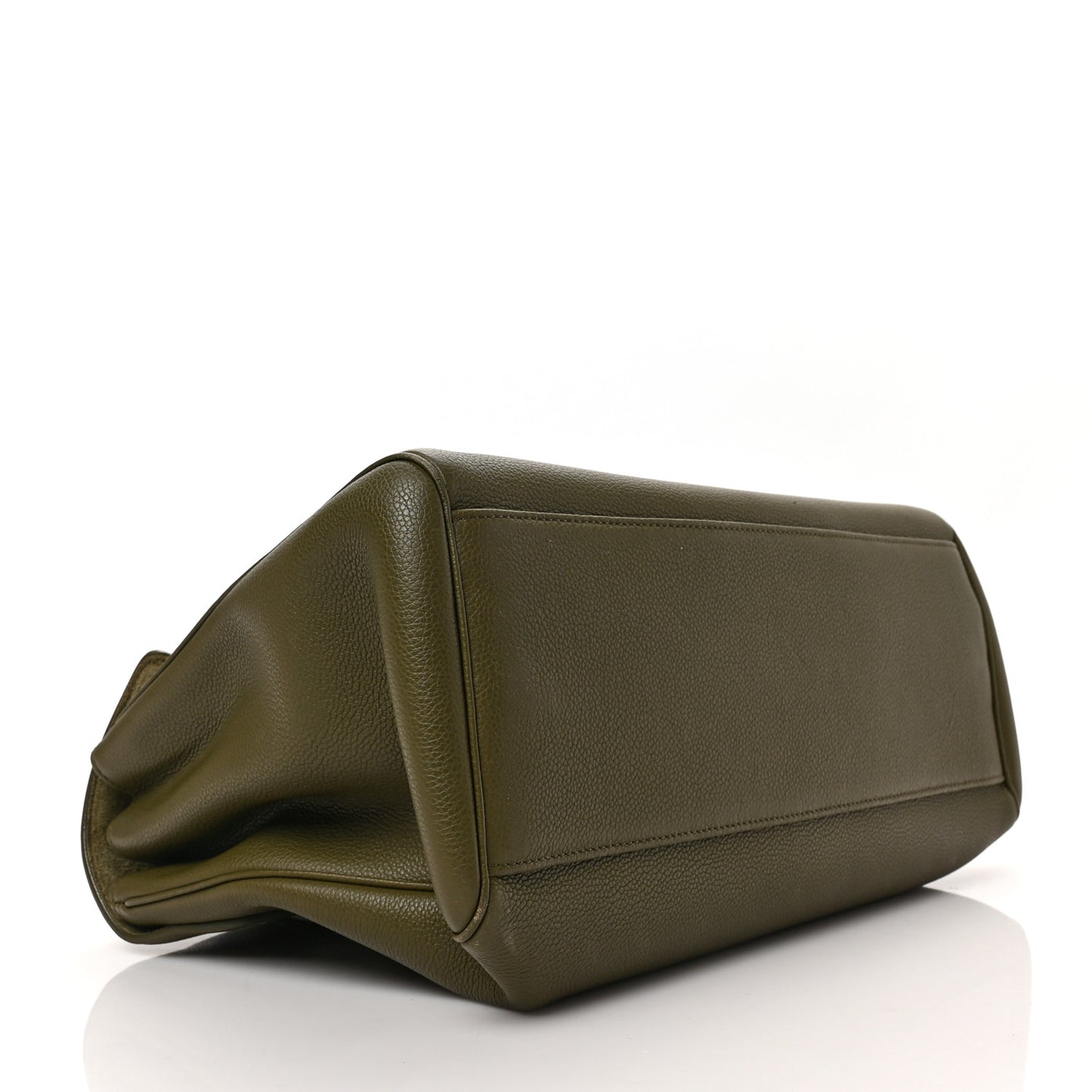 Grained Calfskin Medium Soft 16 Bag Dark Olive