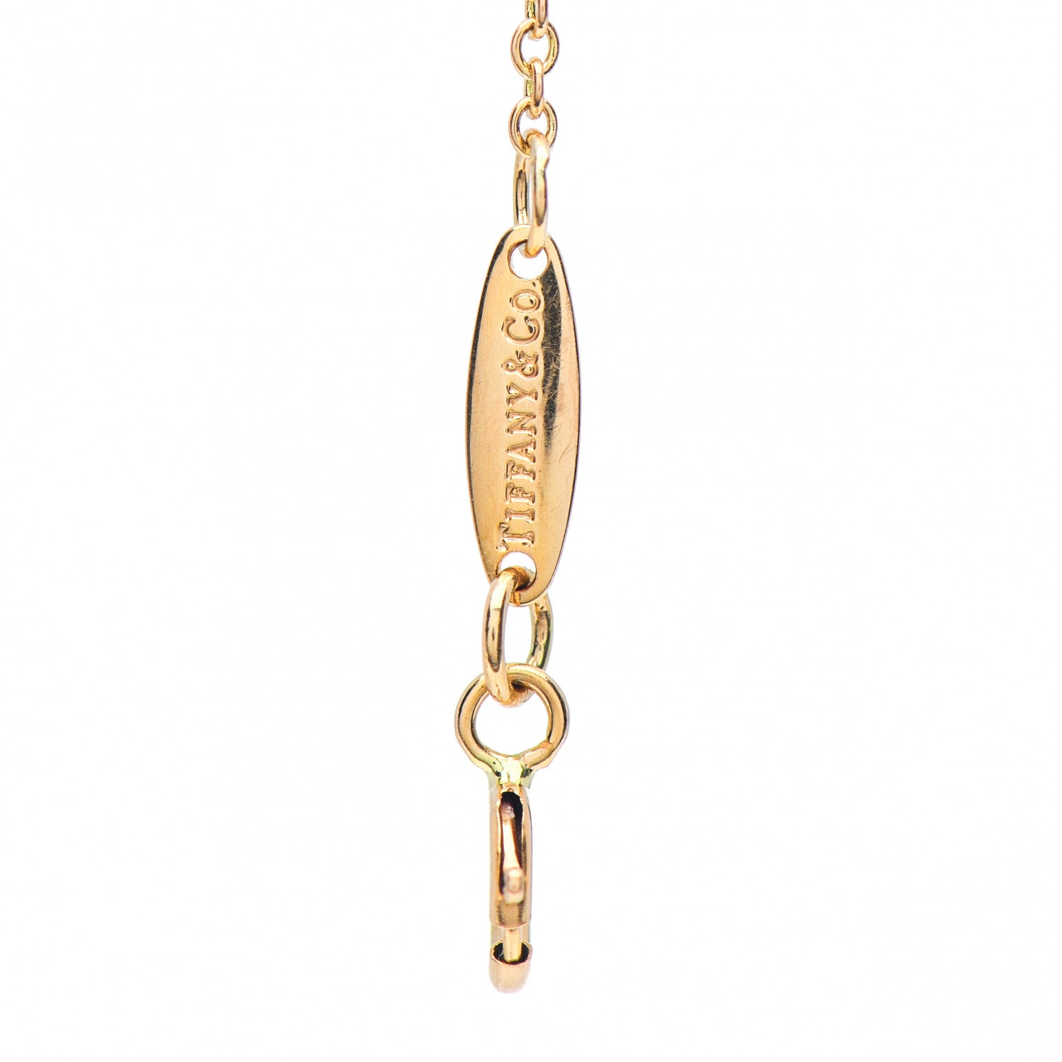 Tiffany 18K Rose Gold Diamond Elsa Peretti Diamonds by the Yard Open Heart Bracelet 4 of 4