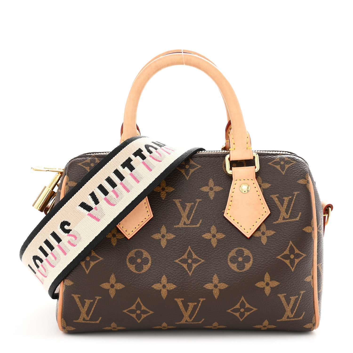 Louis Vuitton Monogram Speedy Bandouliere 20 Black 1 of 10