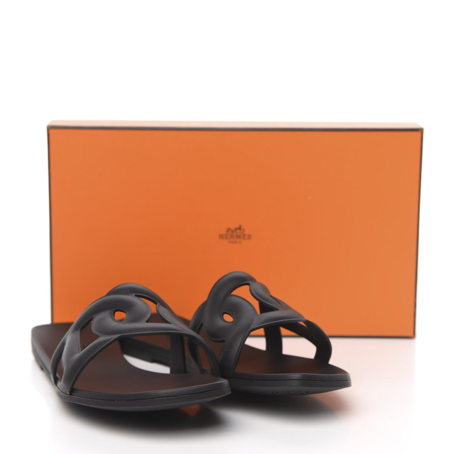 Rubber Aloha Sandals 39 Black