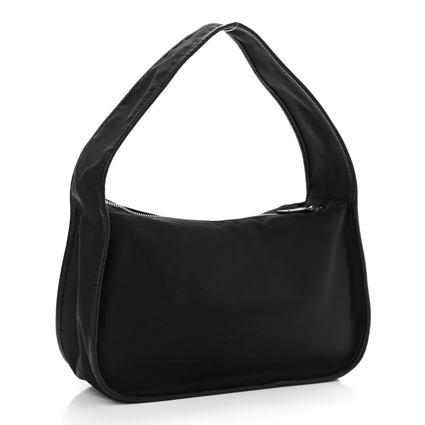 Tessuto Nylon Saffiano Hobo Black